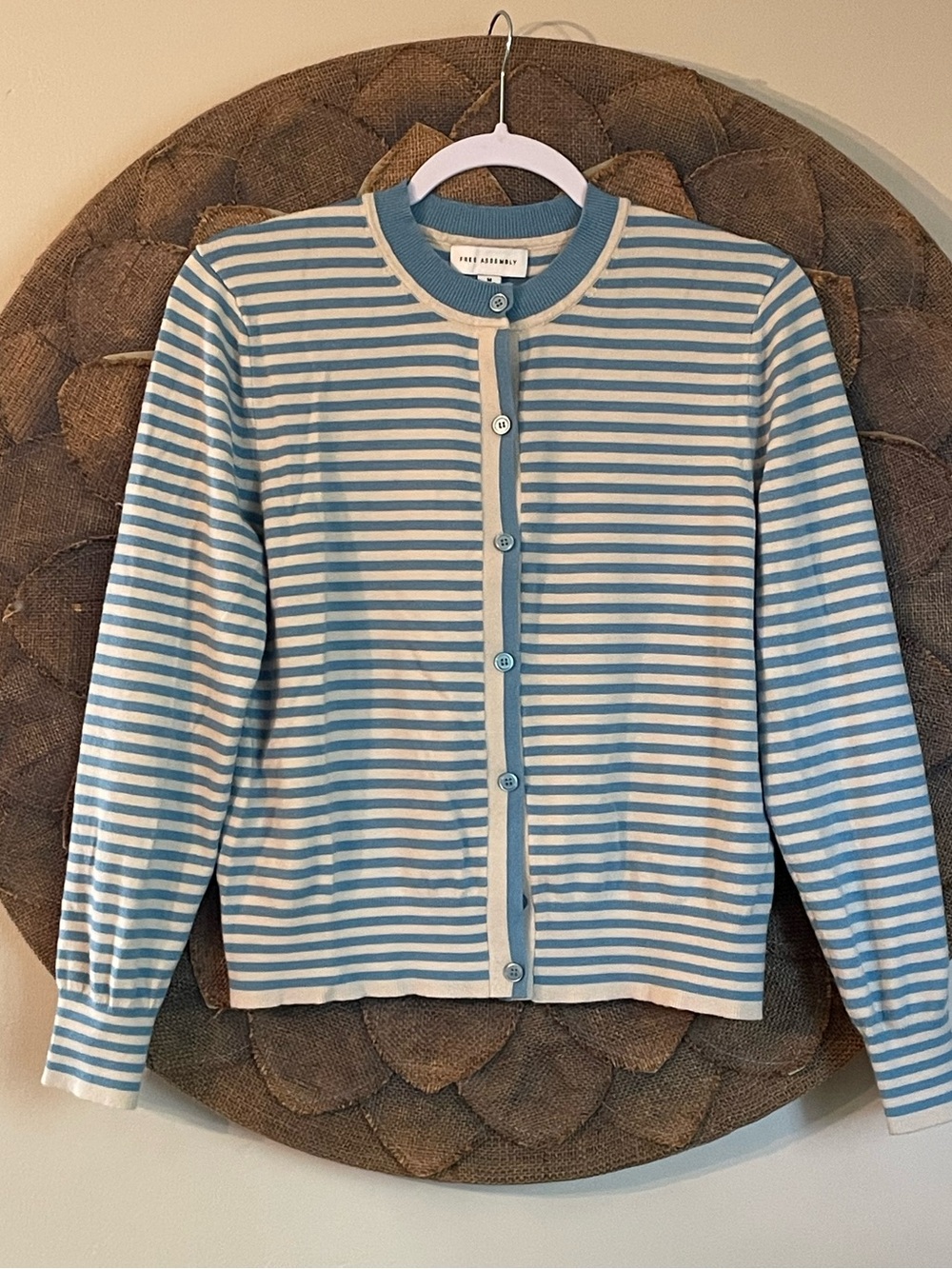 Free Assembly Striped Cardigan Sweater